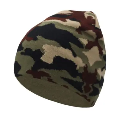 Image de Bonnet Tricoté Camouflage - Hiver & Automne