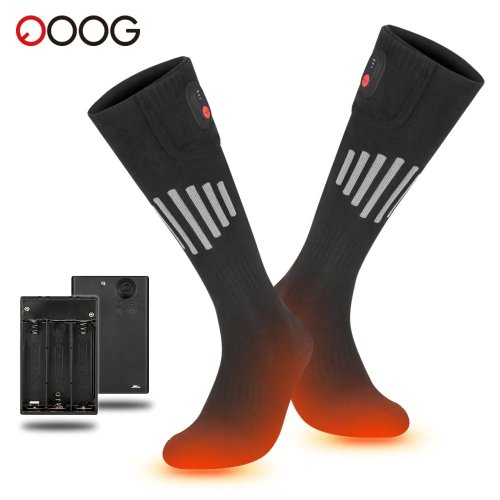 Bild von Elektrisch beheizte Wintersocken mit Batterie – Warmhaltende Heizsocken für Ski, Snowboard und Outdoor-Aktivitäten mit Steuerungstasten