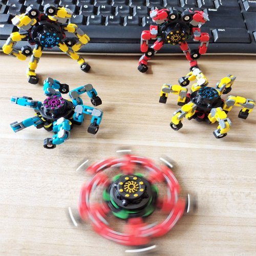 Afbeelding van Vervormd Fidget Spinner Keten Speelgoed Voor Kinderen Antistress Hand Spinner Vent Speelgoed Volwassen Stress Fidget Zin