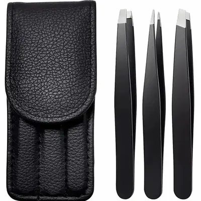 Image de Pincettes à Sourcils Précision - Ensemble 3 Pièces