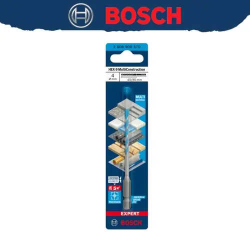 Image de Foret pour Bosch Expert Hex 9 mm - Multi-Usage pour Carrelage et Béton