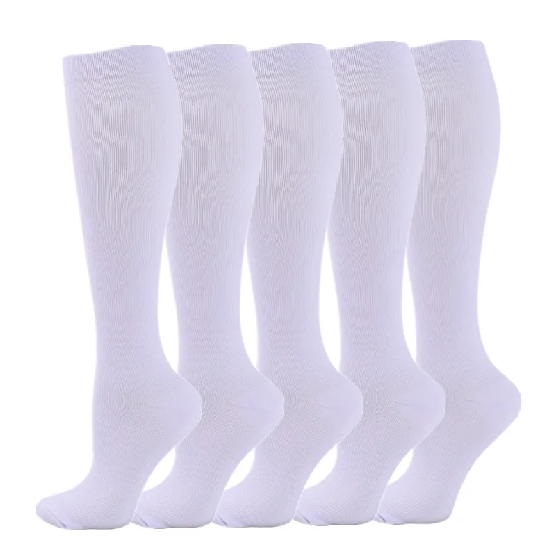 Afbeelding van 5 Paar Compressie Sokken Mannen Running Sport Sokken Knie Hoge 20-30 MmHg Medische Oedeem Spataderen Vrouwen Compressie kous