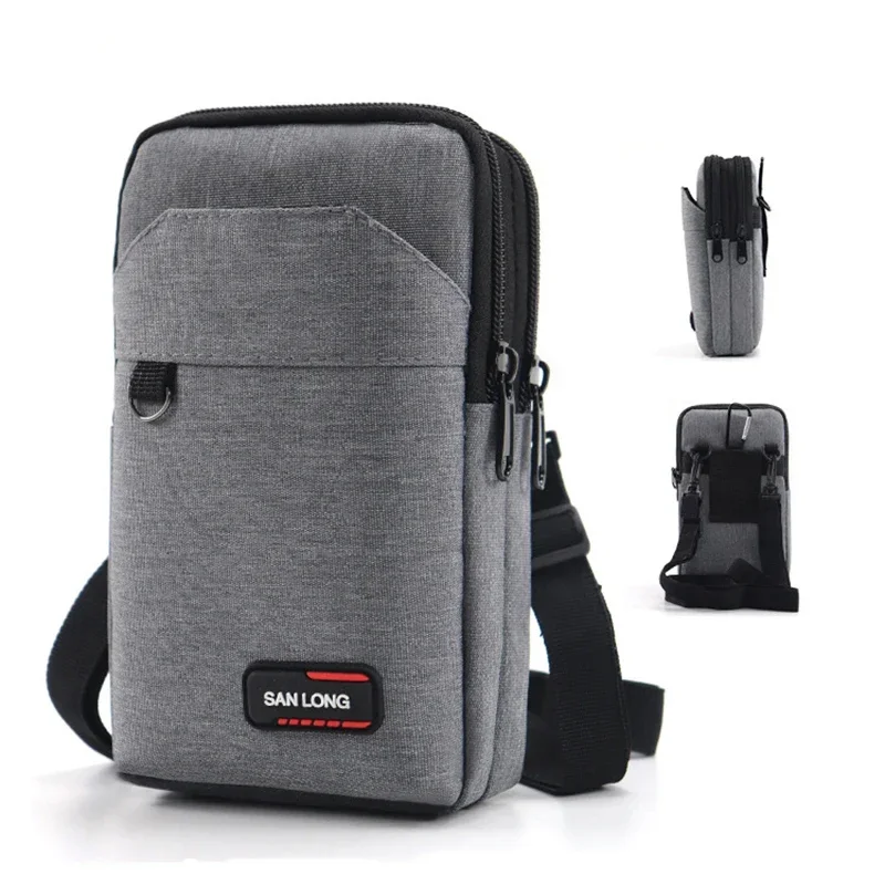 Bild von Wasserdichte Taille-Tasche für Männer – Doppel-Schicht Outdoor Fanny Pack mit Gürtel, Taktische Geldbörse mit Smartphone-Fach für Camping, Jagd und Freizeit