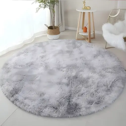 Image de Tapis Rond Peluche Princesse - Doux & Mignon