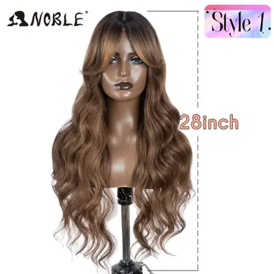 Perruque Lace Front Blonde Ombrée 36 Pouces - Ondulée Longue