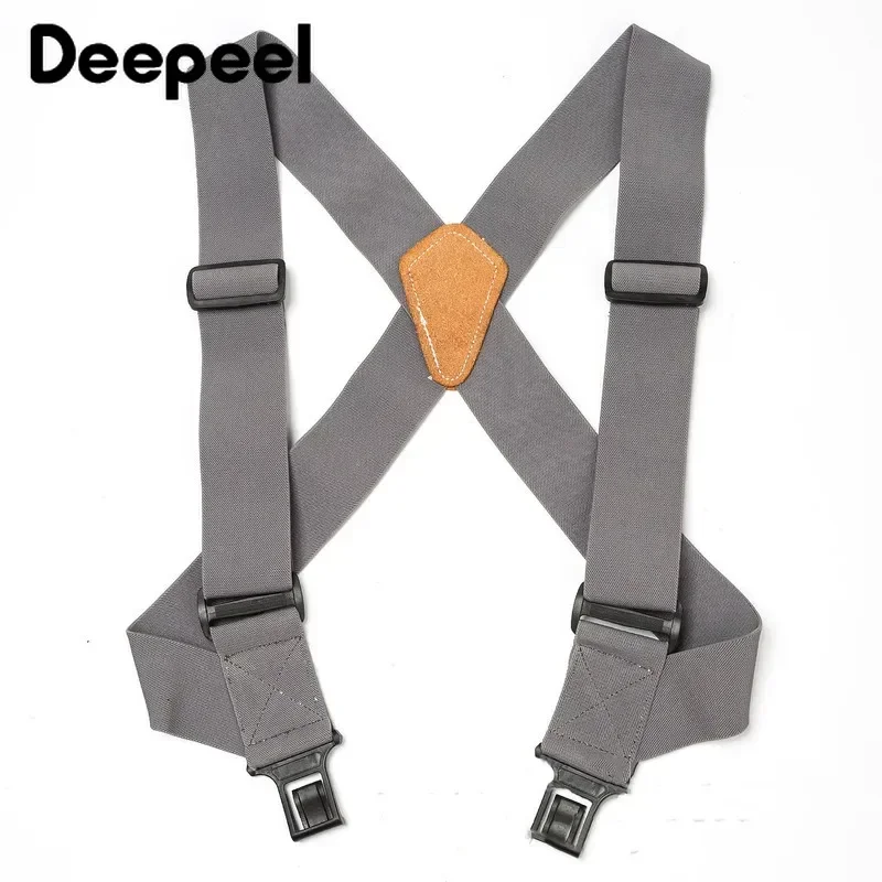 Afbeelding van Elastische Brede Bretels voor Heren - Verstelbare X-Type Band, 5cm Breed, 120cm Lang, Ideaal voor Sport, Werk en Dagelijks Gebruik