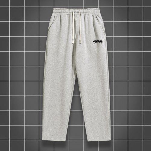 Imagen de Pantalones de Running para Hombre con Corte Recto y Color Sólido: Ideal para Correr, Entrenamiento en Gimnasio y Actividades al Aire Libre