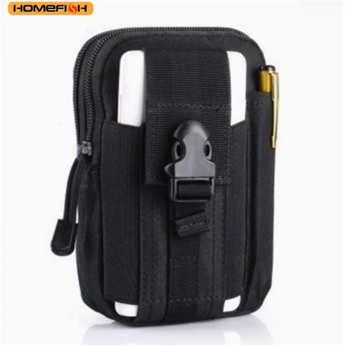 Image of Men's Jungle Camouflage Waist Bag for Outdoor Adventures – Durable, Multifunctional Hip Pack with Secure Zippered Compartments