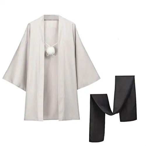 Image de Cosplay Satoru - Haori Kimono Homme avec Écharpe