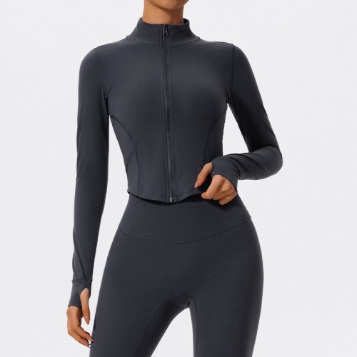 Image de hearuisavy tissus ultra doux décontracté serré vestes de sport femmes fermeture éclair vêtements de ...