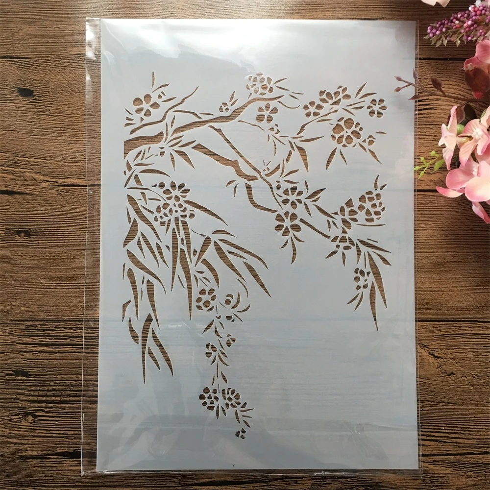 Afbeelding van A4 29cm Vintage Franse bestand Ticket DIY gelaagdheid stencils muurschildering plakboek kleuring embossing album decoratieve sjabloon