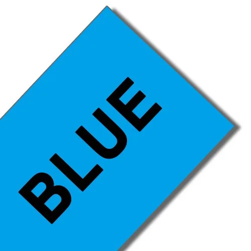 Negro sobre azul