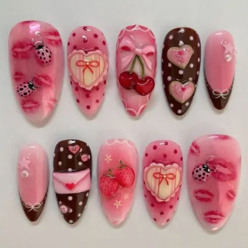 Image de Ongles Faux Fleurs - Élégance & Style en Un Clic