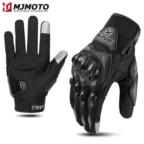 Afbeelding van Ummer ademende motorhandschoenen met volledige vingers antislip slijtvaste motorcross racehandschoenen touchscreen moto bikerhandschoenen