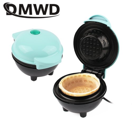 Image of Multifunctional Mini Electric Waffle Maker & Breakfast Baker – 110V/220V Adjustable Voltage for Waffles, Cakes, Sandwiches, Desserts, Biscuits, and More