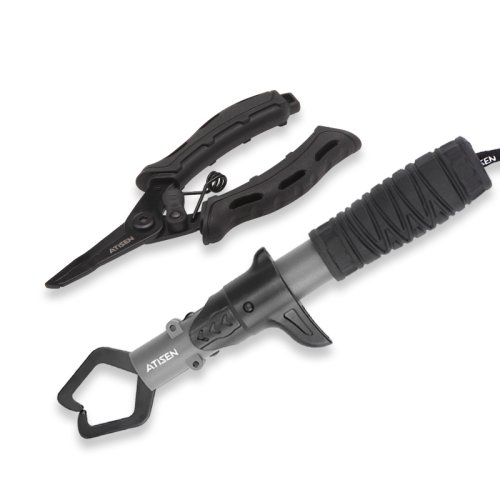 Immagine di Pinza da pesca in acciaio inossidabile Strumento professionale per afferrare le labbra da pesca, attrezzatura per il controllo dei pesci con clip per afferrare i pesci