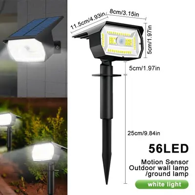 Image de Projecteur Solaire Extérieur Étanche avec Capteur de Mouvement