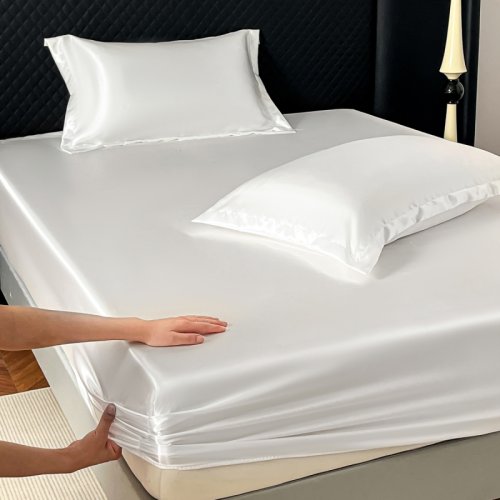 Bild von Elastisches Satin Spannbetttuch – Perfekt für jede Matratze