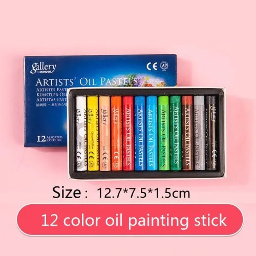 12 colores Pastel al óleo