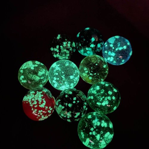 Imagen de Juguete de bola de cristal luminosa para niños, consola de crema de 12mm, máquina de Pinball, ganado, pequeños canicas, 10 piezas