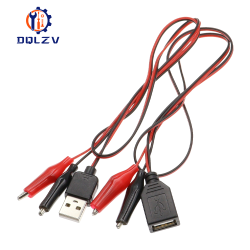 Imagen de Adaptador USB con Pinzas Cocodrilo 60 cm