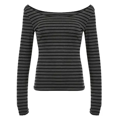 Image de T-Shirt Rayé Slim Femme - Style Y2K Coréen & Japonais