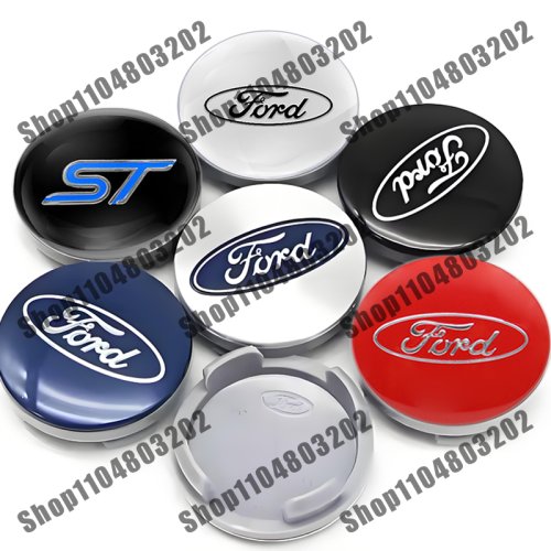Imagen de Tapa Central de Rueda de 54 mm - Juego de 4 Piezas para Ford Focus 2 MK3, Mondeo, Fusion, Ranger, Escort, Explorer y Mustang