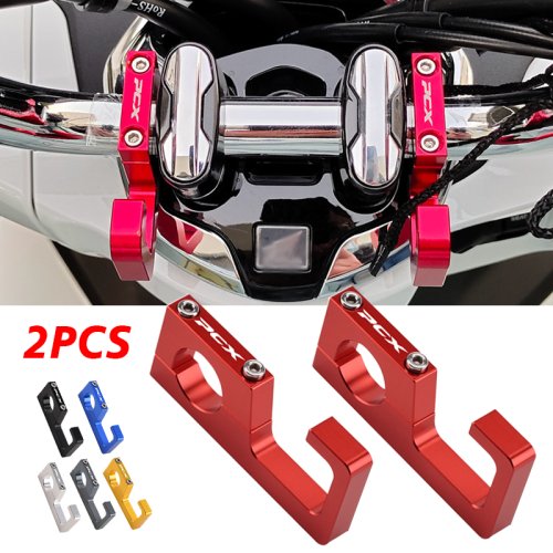 Image of Universal Motorcycle Helmet and Luggage Hook Holder for Honda PCX125, PCX150, PCX160 – Durable Steel Mounting Solution