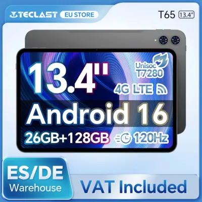 Tablette Android 13,4" Teclast T65 8 cœurs 26 Go RAM + 128 Go