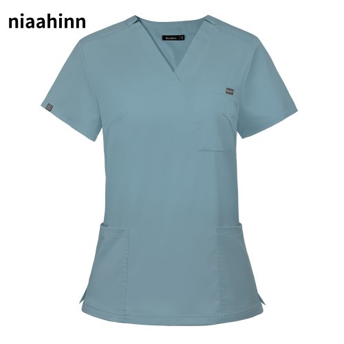 Afbeelding van Stijlvolle Scrub Shirt met Zak – Voor Mannen en Vrouwen