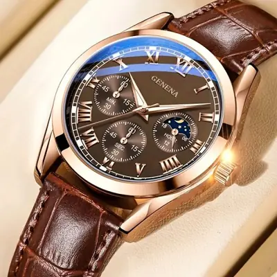 Image de Montre Homme Quartz Élégante & Décontractée