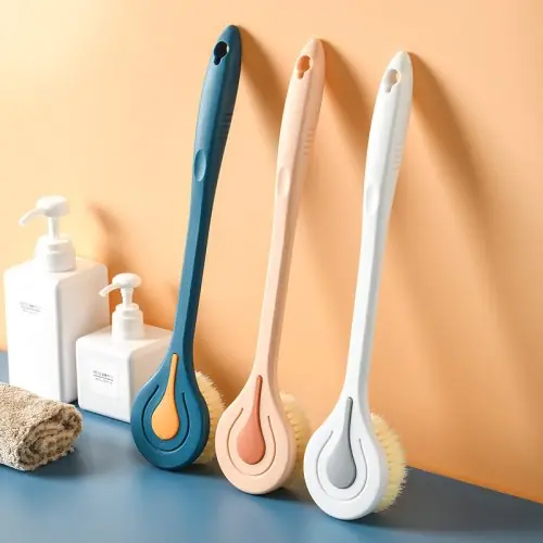 Image de Brosse de Douche à Long Manche - Massage & Nettoyage en Profondeur