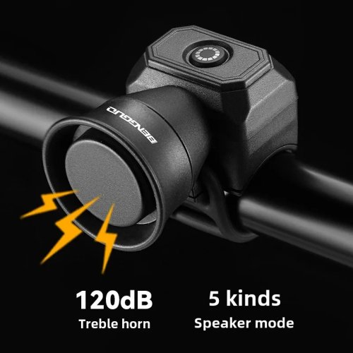 Immagine di Campanello Elettronico per Bicicletta Mountain Bike con Ricarica USB, Impermeabile e di Piccole Dimensioni – Attrezzatura Essenziale per Ciclisti