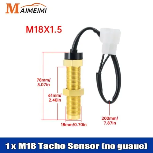 Image de Tachymètre 85mm LCD - 7 Couleurs LED - Jauge RPM pour Voiture & Bateau