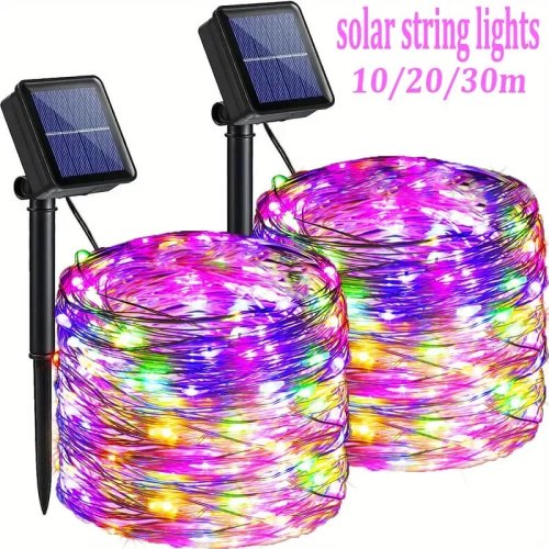Zonnepanelen Lichtslingers - Waterdicht & 8 Verlichtingsmodi
