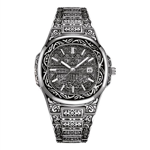 Immagine di Orologio al quarzo da uomo vintage Marchio di lusso Calendario automatico Linee specifiche Orologio ...