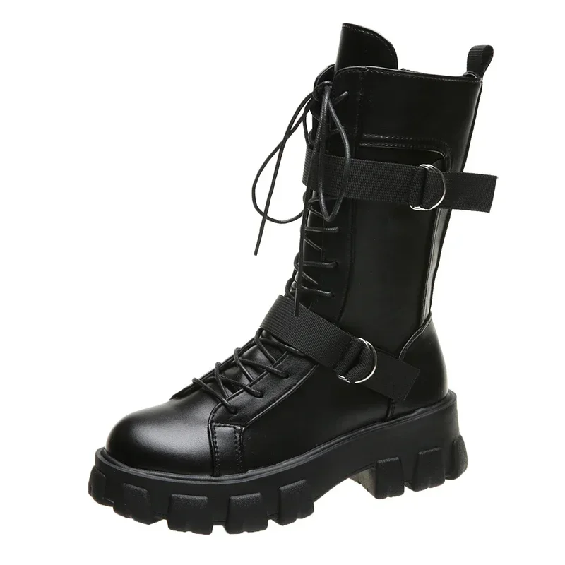Imagen de Botas Altas Góticas para Mujer - Estilo Punk y Cosplay