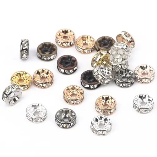 Image de Perles Strass Cristal 6mm-10mm - Lot de 50 pcs