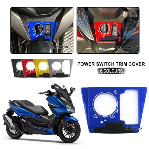Immagine di Interruttore di Accensione con Copertura Elettrica e Pulsante di Blocco per Honda Forza 350, Forza 300, Forza 125, Forza 150, NSS 300 e NSS 350 - Protezione Completa e Design Moderno