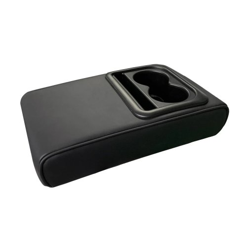 Immagine di Cuscino per Bracciolo Auto in Pelle PU con 2 Portabicchieri – Comodo e Stiloso per Console Centrale Automatica