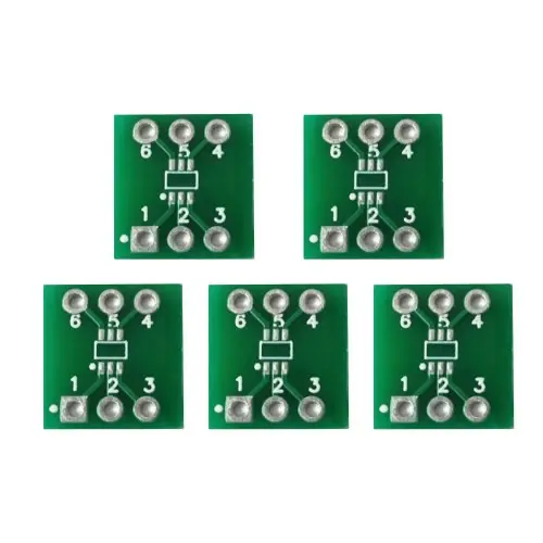 Image de Adaptateur SOT23 à DIP - Convertisseur PCB 0.5mm/0.65mm