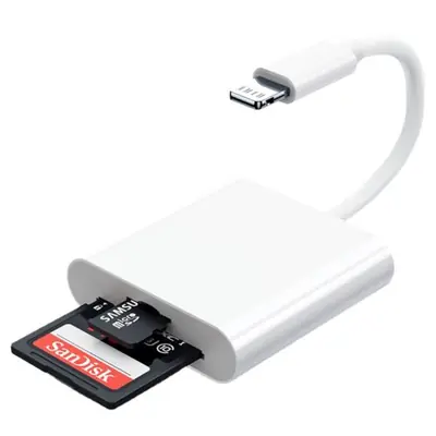 Image de Lecteur de Carte SD USB-C & Lightning pour iPhone