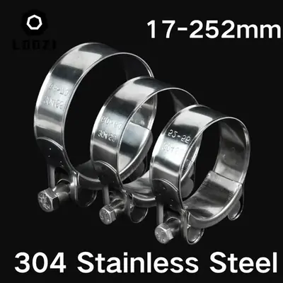 Image de Colliers de Serrage Inox 304 - Réparation Tuyaux Échappement & Eau
