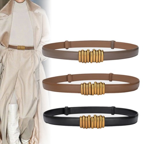 Afbeelding van Elegante Verstelbare Leren Damesriem met Variabele Bandbreedte – Hoge Kwaliteit Tailleband voor Jurken en Modeaccessoires