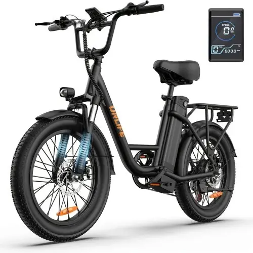 Image de Vélo Électrique 1000W - 20 Pouces, Pneus Gros, Batterie Amovible