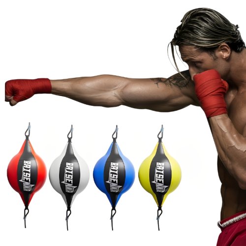 Imagen de Pelota de Boxeo de Reacción con Cuero de Calidad: Speedball Giratorio para Entrenamiento de Velocidad y Reflejos en Gimnasio o en Casa