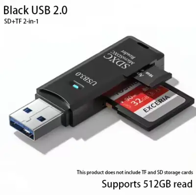 Image de Lecteur USB 3.0 2-en-1 pour Cartes SD/TF