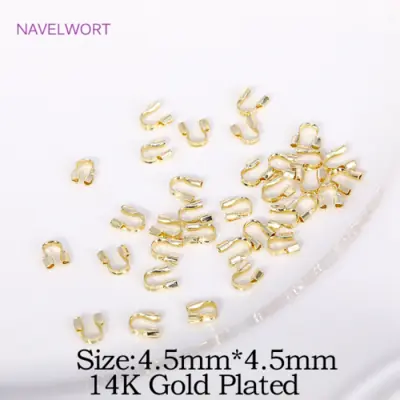 Image de Boucles U Dorées 18K - Connecteurs Bijoux