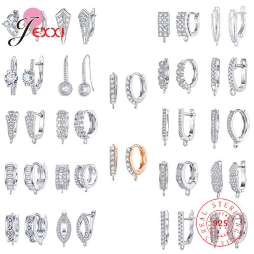Image de Boucles d'oreilles en cristal style coréen - Argent 925