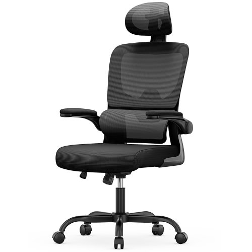 Imagen de Silla Ergonómica de Oficina con Reposabrazos Plegables